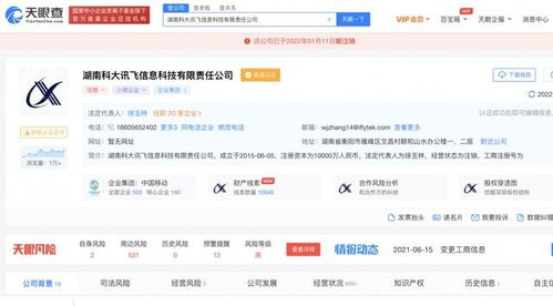 湖南科大訊飛信息科技有限責(zé)任公司注銷，軟件開(kāi)發(fā)領(lǐng)域引發(fā)行業(yè)關(guān)注